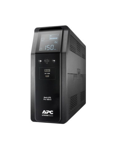 APC BR1600SI uninterruptible power supply (UPS) Line-Interactive 1.6 kVA 960 W 8 AC outlet(s)