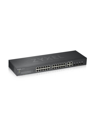 Zyxel GS1920-24V2 Hallittu Gigabit Ethernet (10 100 1000) musta
