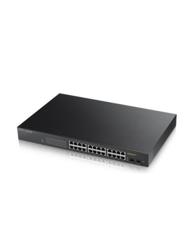 Zyxel GS1900-24HP Hallittu Gigabit Ethernet (10 100 1000) 1U musta