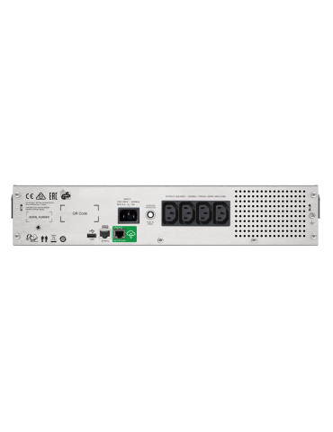 APC SMC1500I-2UC strömskydd (UPS) Linjeinteraktiv 1,5 kVA 900 W 4 AC-utgångar