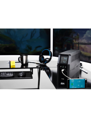 APC BACK UPS PRO BR 1200VA UPS-virtalähde Linjainteraktiivinen 1,2 kVA 720 W 8 AC-pistorasia(a)