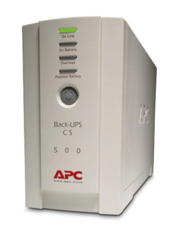 APC Back-UPS strömskydd (UPS) Vänteläge (offline) 0,5 kVA 300 W 4 AC-utgångar
