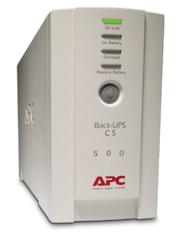 APC Back-UPS strömskydd (UPS) Vänteläge (offline) 0,5 kVA 300 W 4 AC-utgångar