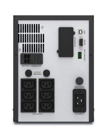 APC Easy UPS SMV UPS-virtalähde Linjainteraktiivinen 3 kVA 2100 W 6 AC-pistorasia(a)