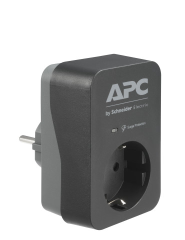 APC PME1WB-GR överspänningsskydd Svart, Grå 1 AC-utgångar 230 V