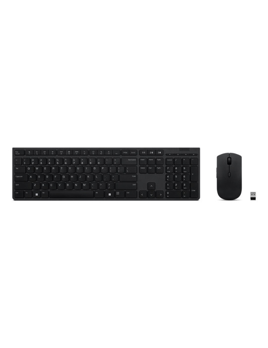 Lenovo 4X31K03975 tangentbord Mus inkluderad Trådlös RF + Bluetooth Nordic Grå