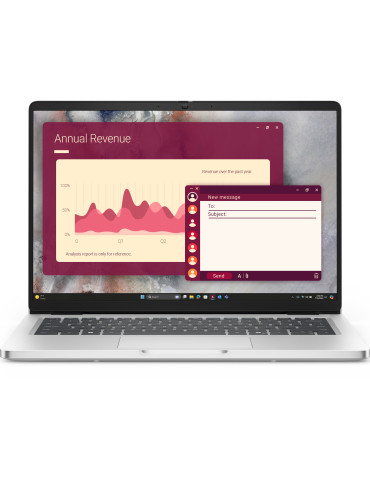 DELL Pro PC14250 Intel Core Ultra 7 255U Bärbar dator 35,6 cm (14") Full HD+ 16 GB DDR5-SDRAM 512 GB SSD Wi-Fi 6E (802.11ax)