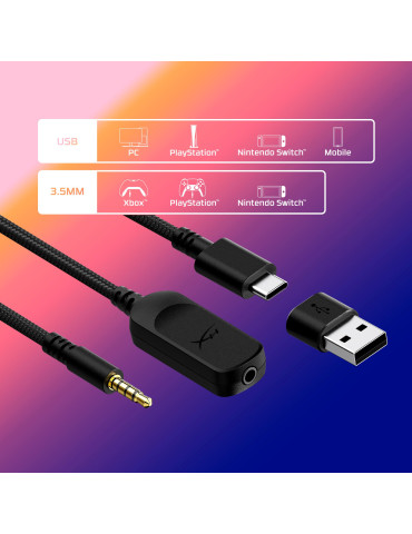 HyperX Cloud III – gamingheadset (svart)