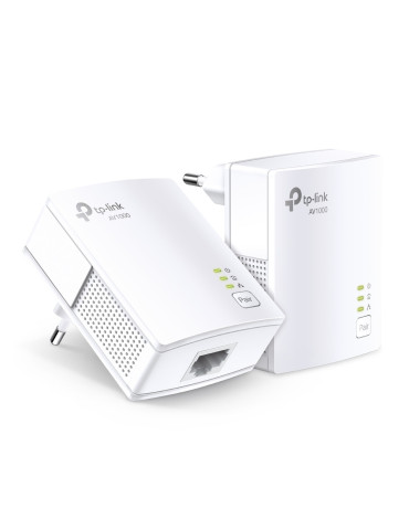 TP-Link TL-PA7017 KIT PowerLine-verkkosovitin 1000 Mbit s Ethernet LAN Valkoinen 2 kpl TP-Link TL-PA7017 KIT PowerLine-verkkosovitin 1000 Mbit s Ethernet LAN Valkoinen 2 kpl
