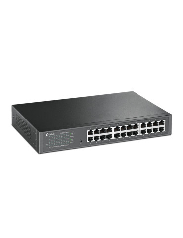 TP-Link TL-SG1024DE hanterad L2 Gigabit Ethernet (10 100 1000) 1U Svart
