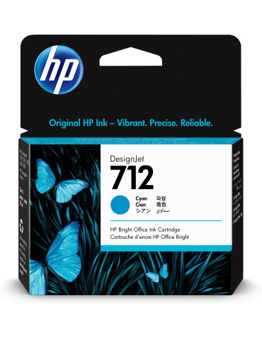 HP 712 29 ml cyan DesignJet-bläckpatron