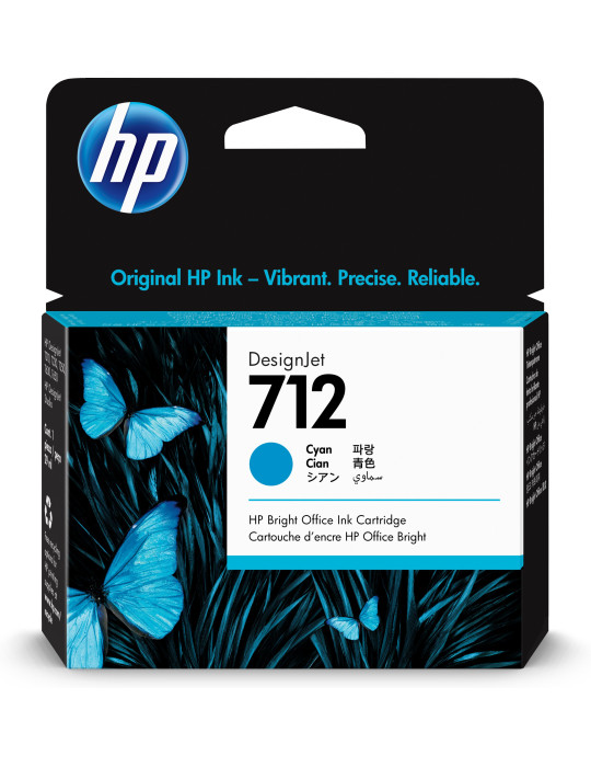 HP 712 29-ml Cyan DesignJet Ink Cartridge