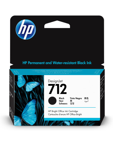 HP 712 38-ml Black DesignJet Ink Cartridge