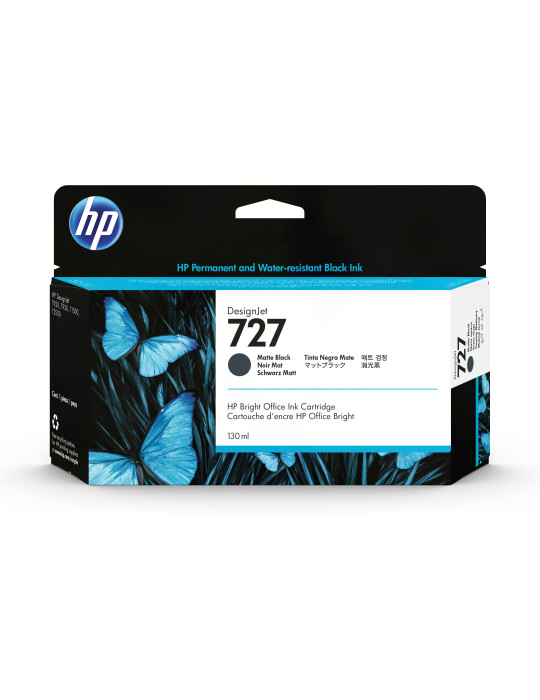 HP 727, DesignJet-mustekasetti, mattamusta, 130 ml