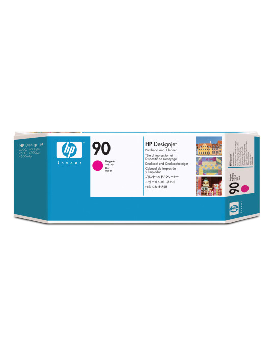 HP 90 Magenta DesignJet Printhead and Printhead Cleaner print head Inkjet