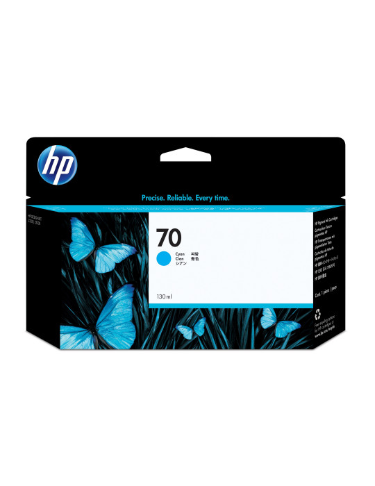 HP 70 130-ml Cyan DesignJet Ink Cartridge