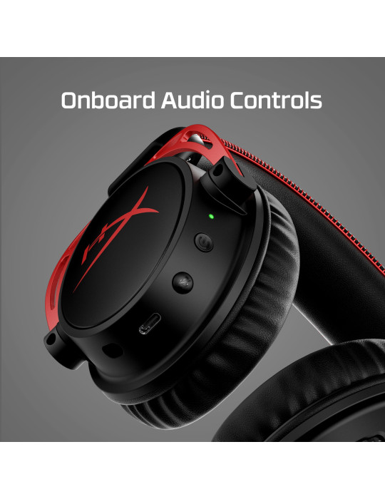 HyperX Cloud Alpha – trådlöst spelheadset (svart-rött)