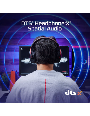 HyperX Cloud Alpha – trådlöst spelheadset (svart-rött)