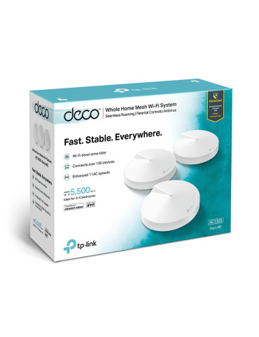 TP-Link Deco M5(3-pack) Dual-band (2.4 GHz   5 GHz) Wi-Fi 5 (802.11ac) White 2 Internal