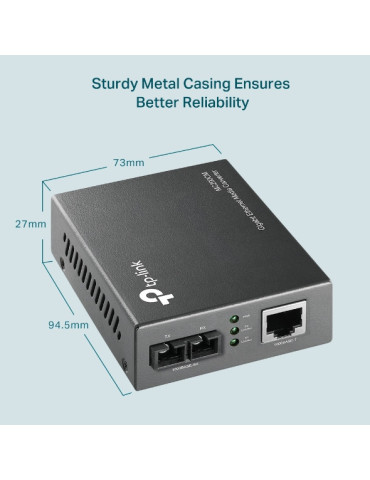 TP-Link MC200CM V3 network media converter Internal 1000 Mbit s 850 nm Multi-mode Black