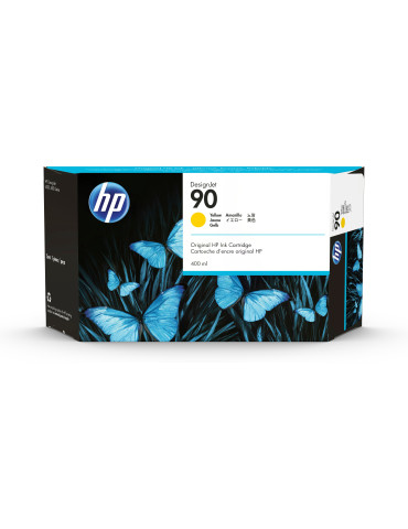 HP 90 400 ml DesignJet-bläckpatron, gul