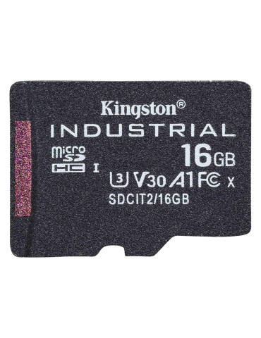 Kingston Technology Industrial 16 GB MicroSDHC UHS-I Class 10 Kingston Technology Industrial 16 GB MicroSDHC UHS-I Class 10
