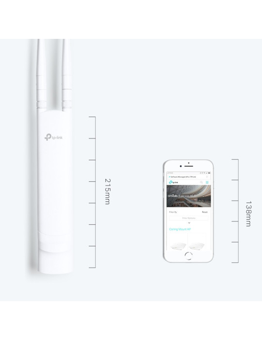 TP-Link Omada EAP110-Outdoor 300 Mbit s White Power over Ethernet (PoE)
