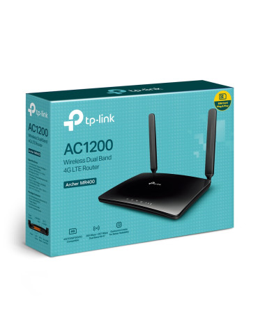 TP-Link Archer MR400 wireless router Fast Ethernet Dual-band (2.4 GHz   5 GHz) 4G Black