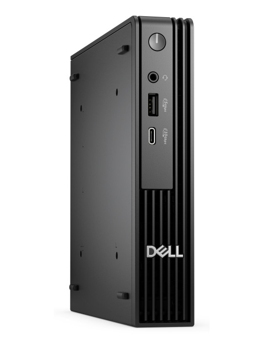 DELL Pro QCM1250 Intel® Core™ i3 i3-14100T 8 GB DDR5-SDRAM 512 GB SSD Windows 11 Pro Micro PC Mini PC Black