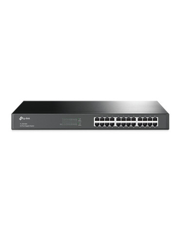 TP-Link TL-SG1024 Ohanterad Gigabit Ethernet (10 100 1000) 1U Svart
