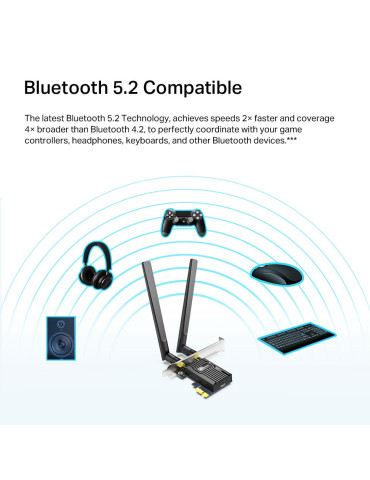 TP-Link Archer TX20E Intern WLAN   Bluetooth 1800 Mbit s