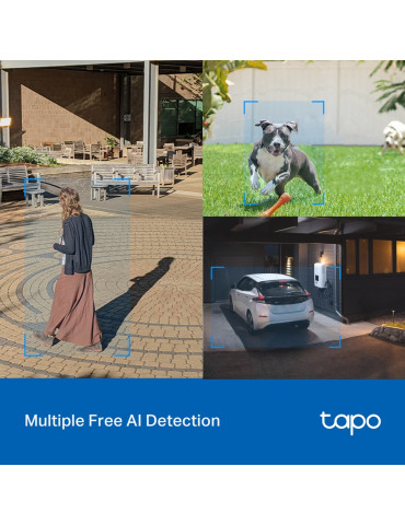 TP-Link Tapo C520WS Kupol-formad IP-säkerhetskamera Inomhus & utomhus 2560 x 1440 pixlar Tak TP-Link Tapo C520WS Kupol-formad IP-säkerhetskamera Inomhus & utomhus 2560 x 1440 pixlar Tak