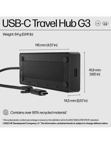 HP USB-C resehubb G3