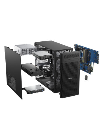 DELL Pro Max FCT2250 T2 Intel Core Ultra 9 285 32 GB DDR5-SDRAM 1 TB SSD Windows 11 Pro Tower PC musta