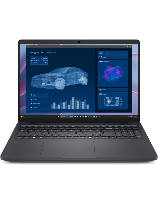 DELL Pro Max 16 MC16255 Copilot+ PC AMD Ryzen AI 7 PRO 350 Kannettava tietokone 40,6 cm (16") Full HD+ 32 GB LPDDR5x-SDRAM 1 TB