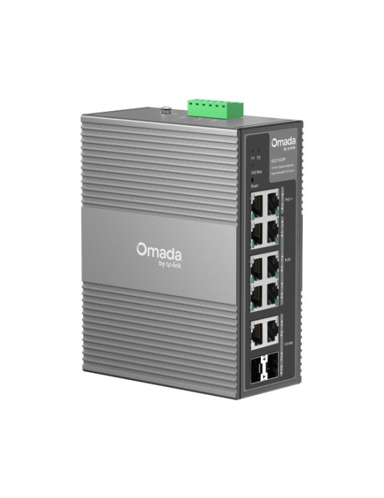 TP-Link Omada IES210GPP verkkokytkin Hallittu Gigabit Ethernet (10 100 1000) Power over Ethernet -tuki DIN rail Harmaa