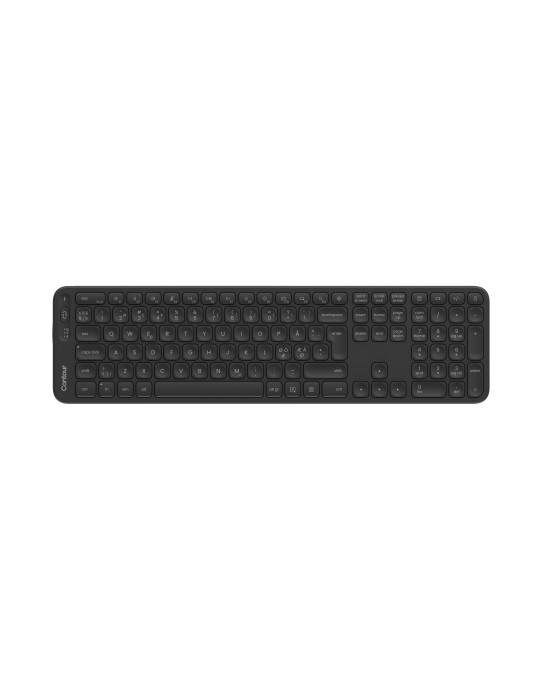 Contour Design Balance keyboard Office RF Wireless + Bluetooth QWERTY Nordic Black