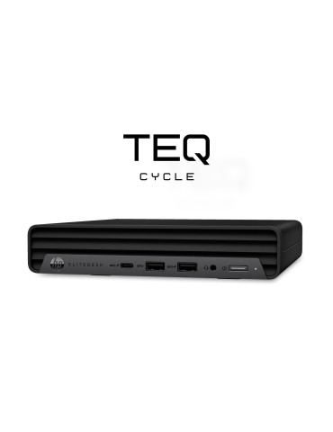 Teqcycle HP Elitedesk 800 G6 DM Intel® Core™ i5 i5-10500T 16 GB DDR4-SDRAM 256 GB SSD Windows 11 Pro SFF Mini PC musta