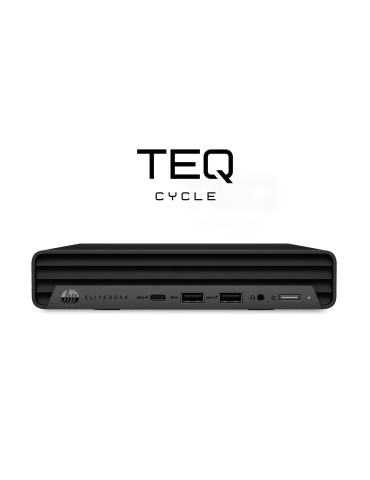 Teqcycle HP Elitedesk 800 G6 DM Intel® Core™ i5 i5-10500T 16 GB DDR4-SDRAM 256 GB SSD Windows 11 Pro SFF Mini PC musta