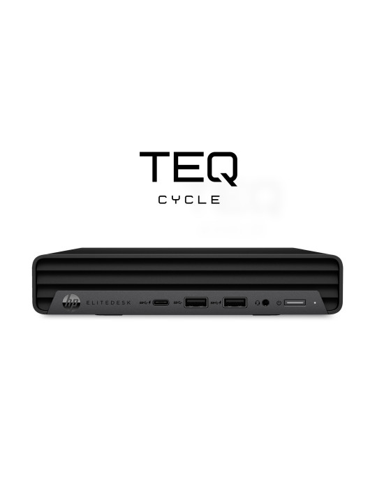 Teqcycle HP Elitedesk 800 G6 DM Intel® Core™ i5 i5-10500T 16 GB DDR4-SDRAM 256 GB SSD Windows 11 Pro SFF Mini PC Black