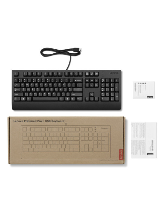 Lenovo 4Y41R64620 tangentbord Hem   Kontor USB Kazakiska Svart