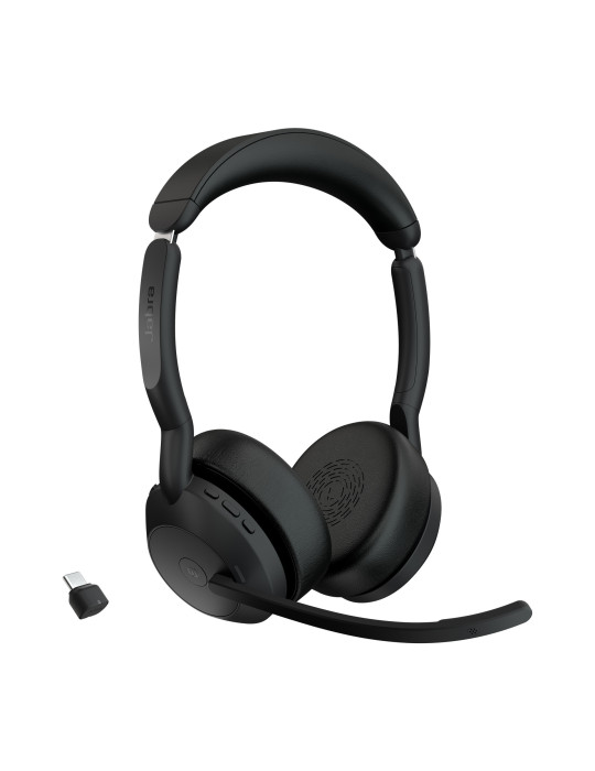 Jabra Evolve2 55 Headset Wireless Head-band Office Call center Bluetooth Black