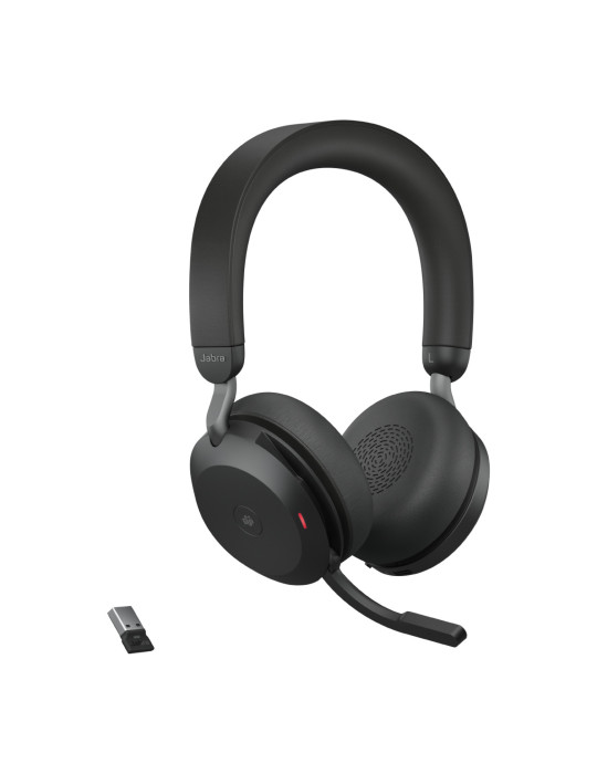 Jabra Evolve2 75 Headset Wireless Head-band Office Call center Bluetooth Black