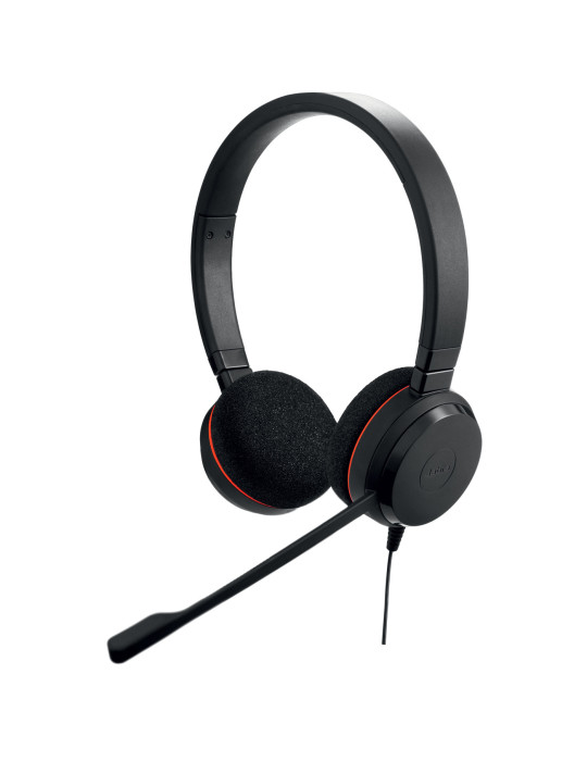 Jabra Evolve 20 Headset Wired Head-band Office Call center USB Type-C   USB Type-A Black