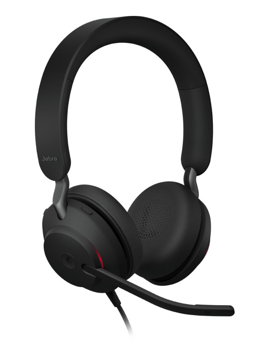 Jabra Evolve2 40 SE Headset Wired Head-band Calls Music USB Type-C   USB Type-A Black