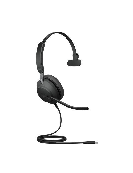 Jabra Evolve2 40 SE Headset Wired Head-band Calls Music USB Type-C   USB Type-A Black