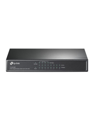 TP-Link TL-SG1008P Hallittu Gigabit Ethernet (10 100 1000) Power over Ethernet -tuki Harmaa