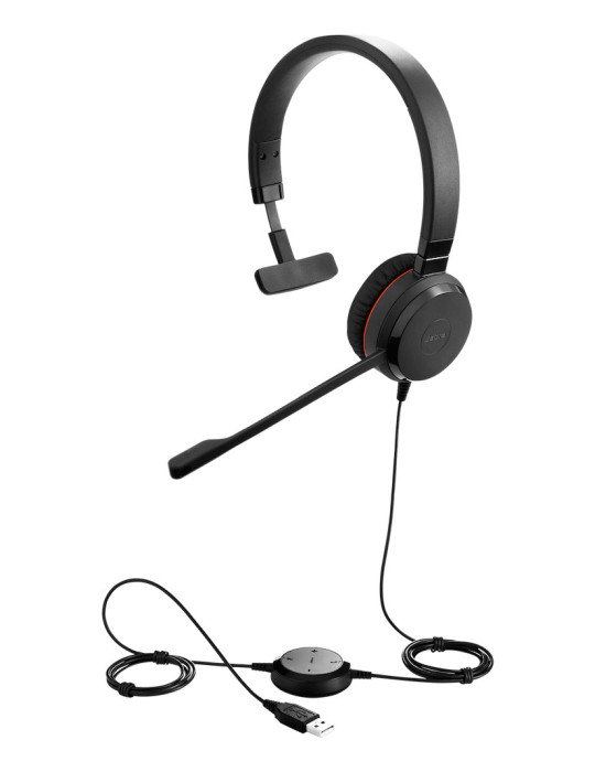Jabra Evolve 30 II Headset Wired Head-band Office Call center USB Type-C   USB Type-A Black