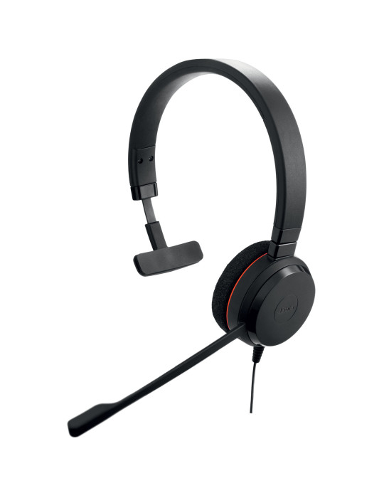 Jabra Evolve 20 Headset Kabel Huvudband Kontor callcenter USB Type-C   USB Type-A Svart