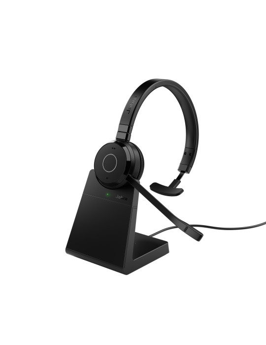 Jabra Evolve 65 TE Headset Kabel & Trådlös Huvudband Kontor callcenter USB Type-A Bluetooth Laddningsställ Svart